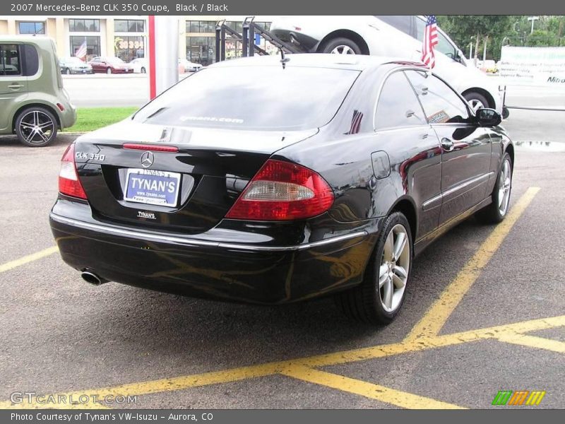 Black / Black 2007 Mercedes-Benz CLK 350 Coupe