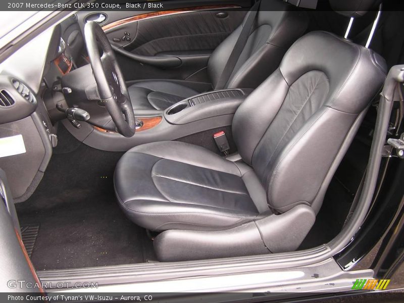 Black / Black 2007 Mercedes-Benz CLK 350 Coupe