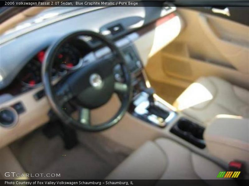 Blue Graphite Metallic / Pure Beige 2006 Volkswagen Passat 2.0T Sedan