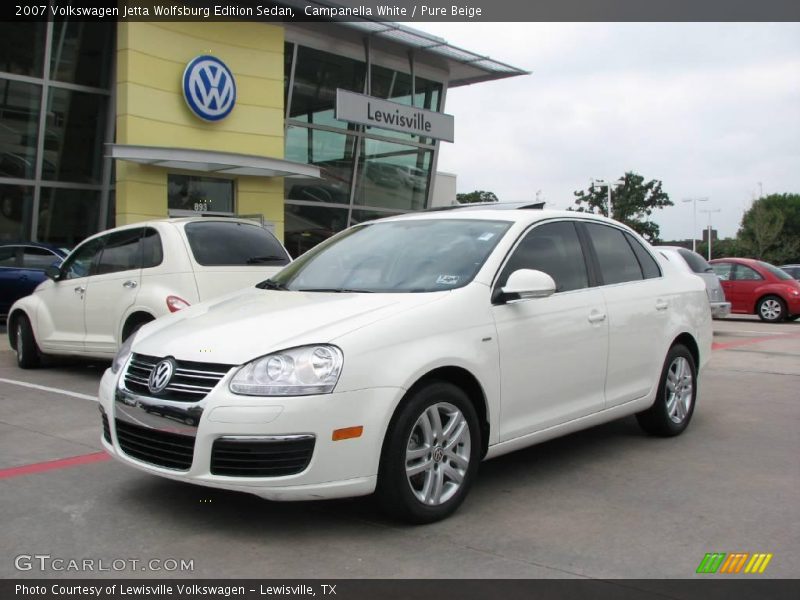 Campanella White / Pure Beige 2007 Volkswagen Jetta Wolfsburg Edition Sedan