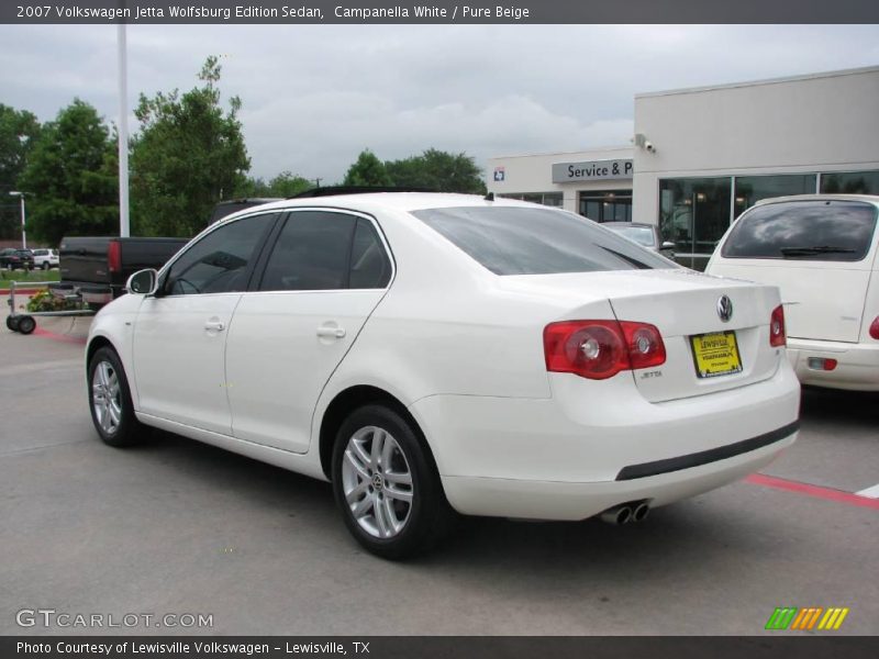 Campanella White / Pure Beige 2007 Volkswagen Jetta Wolfsburg Edition Sedan