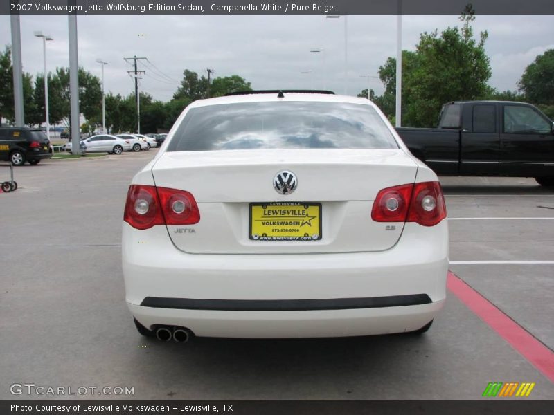 Campanella White / Pure Beige 2007 Volkswagen Jetta Wolfsburg Edition Sedan