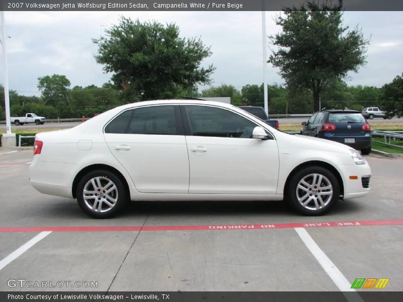 Campanella White / Pure Beige 2007 Volkswagen Jetta Wolfsburg Edition Sedan