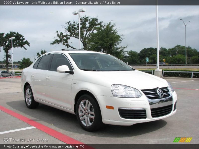 Campanella White / Pure Beige 2007 Volkswagen Jetta Wolfsburg Edition Sedan