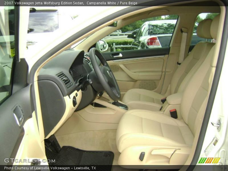 Campanella White / Pure Beige 2007 Volkswagen Jetta Wolfsburg Edition Sedan