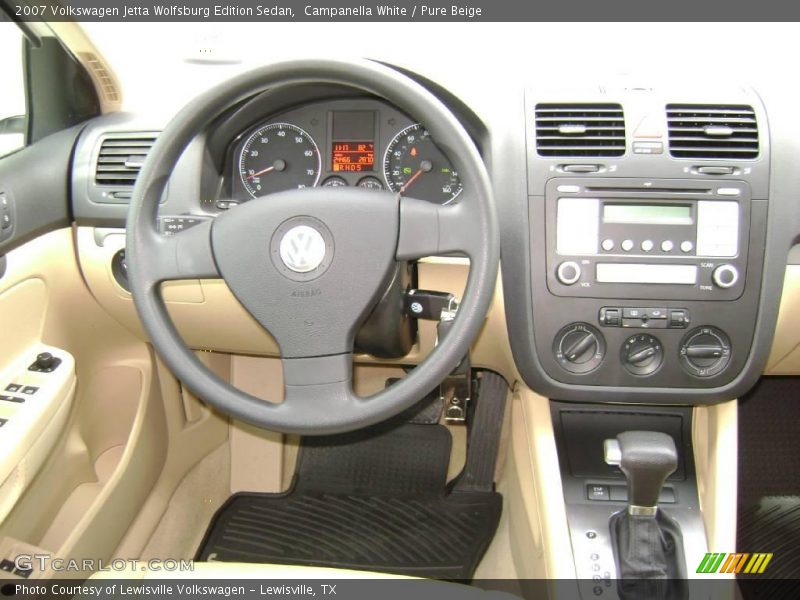 Campanella White / Pure Beige 2007 Volkswagen Jetta Wolfsburg Edition Sedan