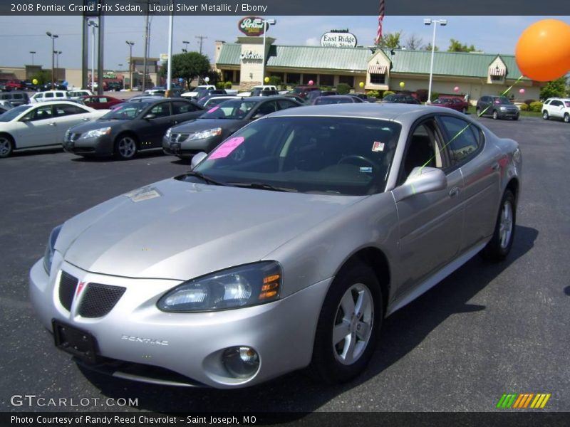 Liquid Silver Metallic / Ebony 2008 Pontiac Grand Prix Sedan
