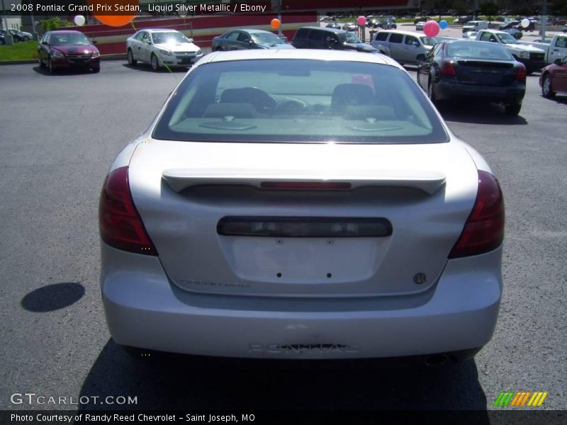 Liquid Silver Metallic / Ebony 2008 Pontiac Grand Prix Sedan