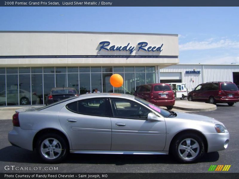 Liquid Silver Metallic / Ebony 2008 Pontiac Grand Prix Sedan