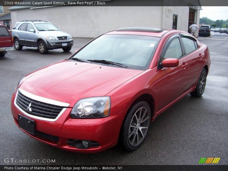 Rave Red Pearl / Black 2009 Mitsubishi Galant Sport Edition