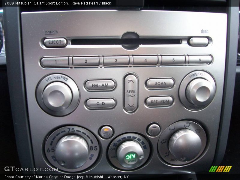 Rave Red Pearl / Black 2009 Mitsubishi Galant Sport Edition
