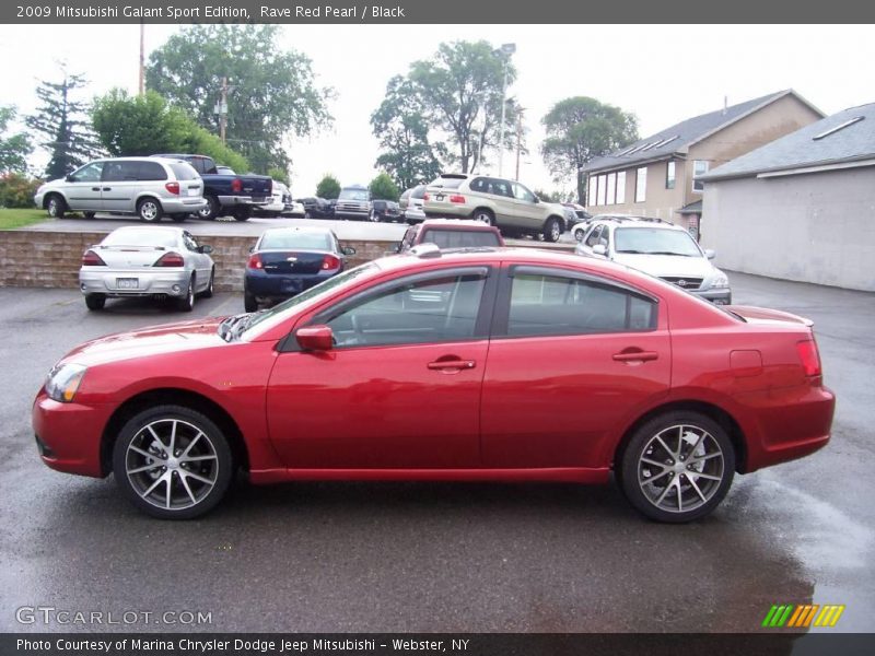 Rave Red Pearl / Black 2009 Mitsubishi Galant Sport Edition