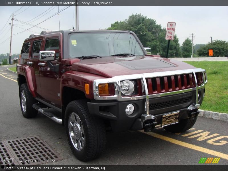 Sonoma Red Metallic / Ebony Black/Pewter 2007 Hummer H3 X