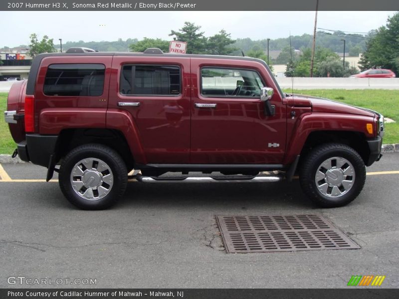 Sonoma Red Metallic / Ebony Black/Pewter 2007 Hummer H3 X