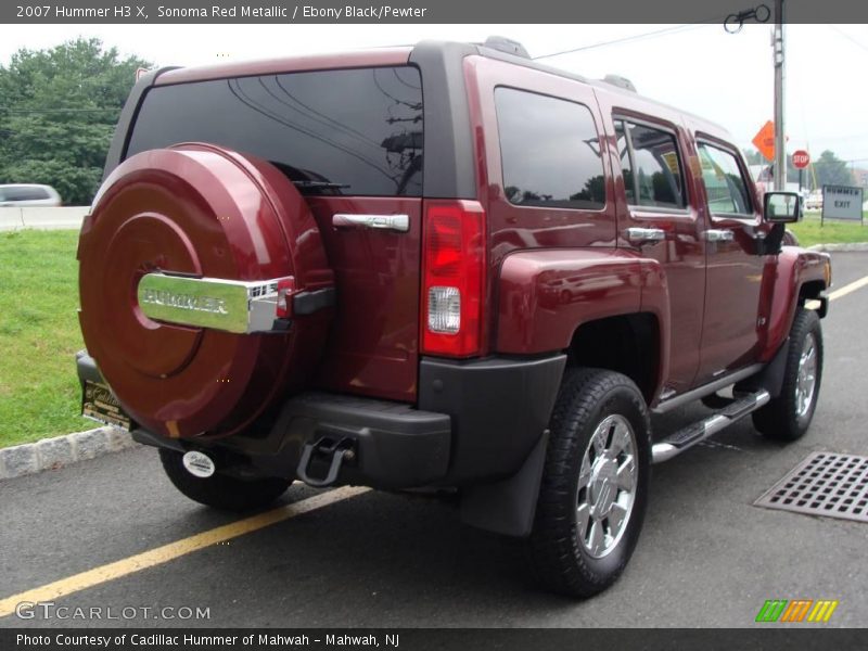 Sonoma Red Metallic / Ebony Black/Pewter 2007 Hummer H3 X