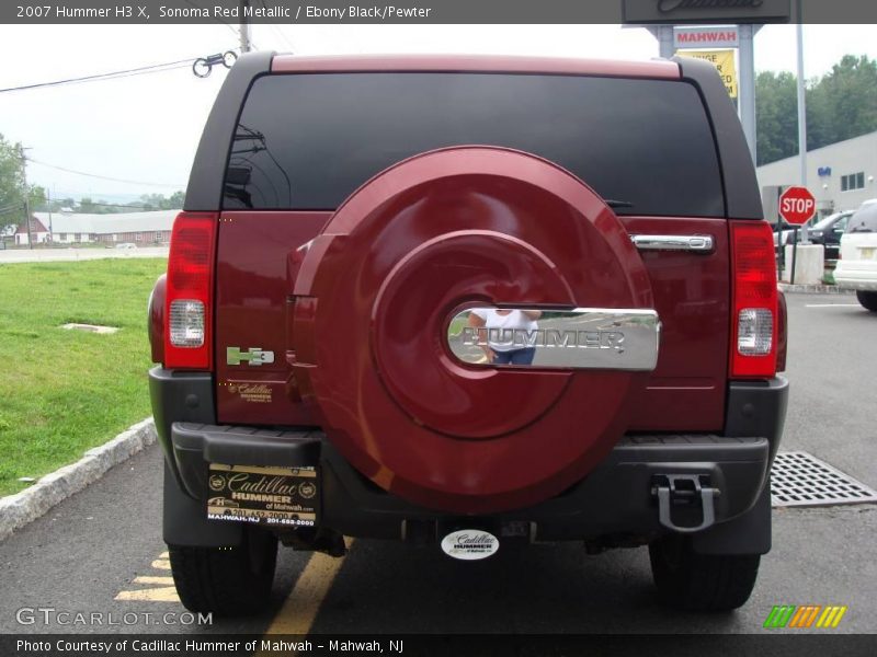 Sonoma Red Metallic / Ebony Black/Pewter 2007 Hummer H3 X