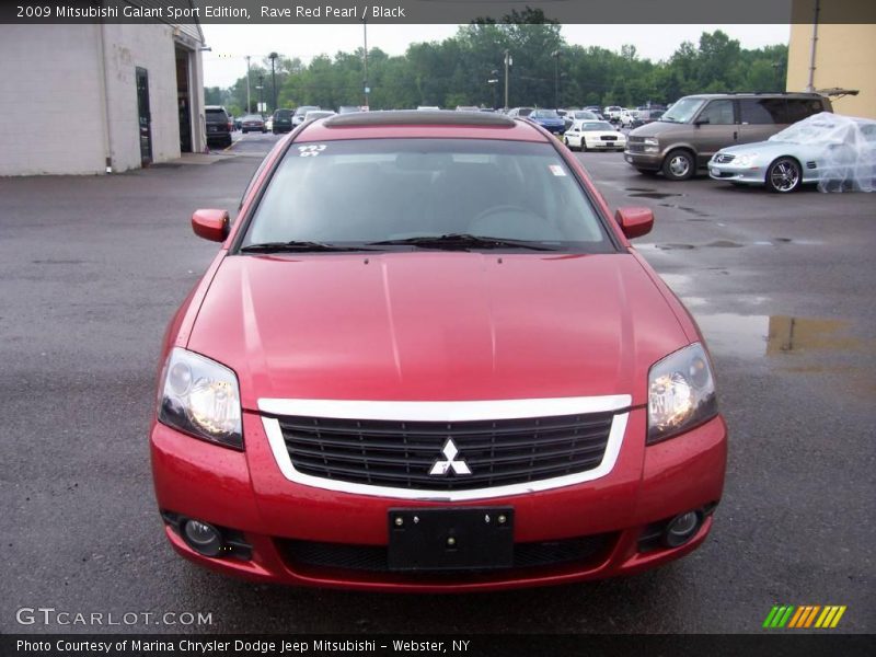 Rave Red Pearl / Black 2009 Mitsubishi Galant Sport Edition