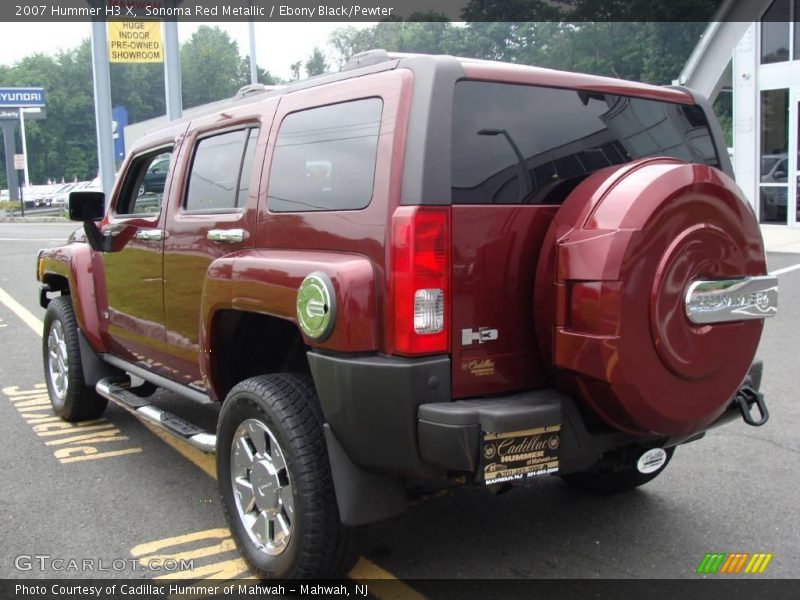 Sonoma Red Metallic / Ebony Black/Pewter 2007 Hummer H3 X