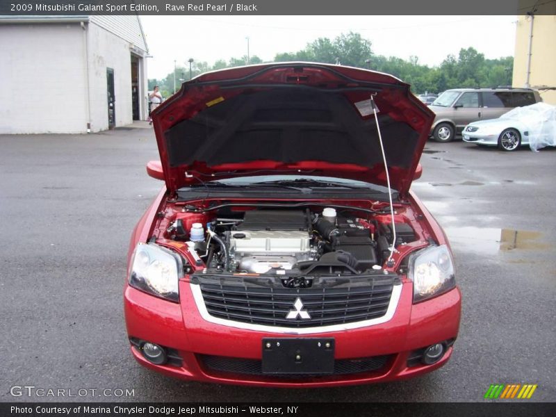 Rave Red Pearl / Black 2009 Mitsubishi Galant Sport Edition