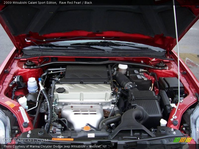 Rave Red Pearl / Black 2009 Mitsubishi Galant Sport Edition