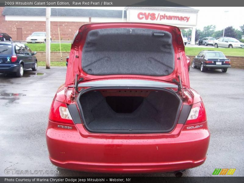 Rave Red Pearl / Black 2009 Mitsubishi Galant Sport Edition