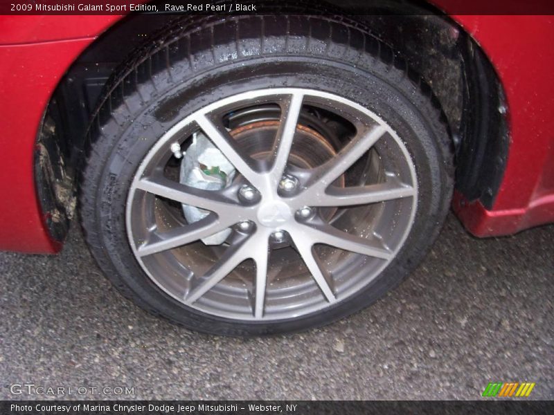 Rave Red Pearl / Black 2009 Mitsubishi Galant Sport Edition