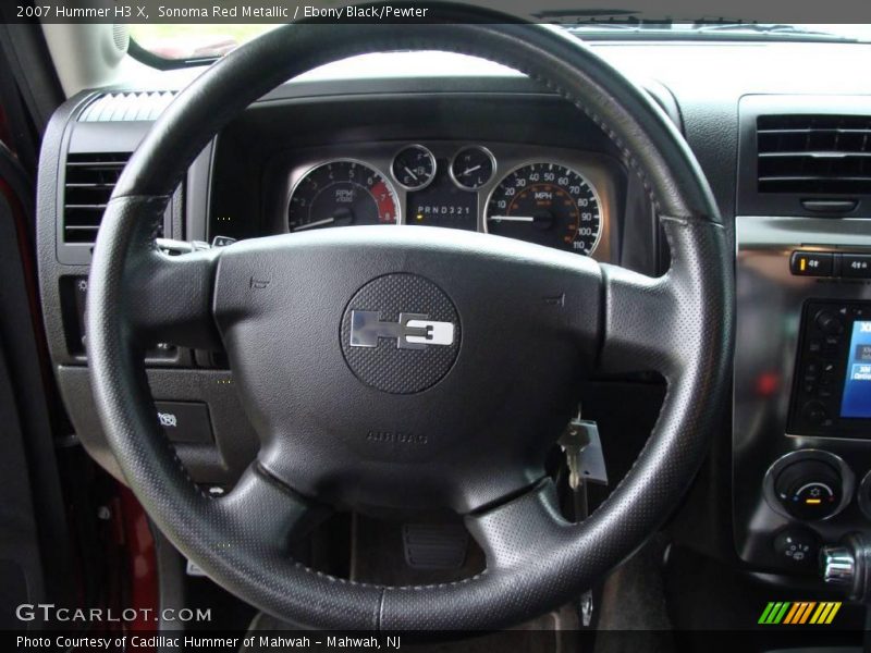 Sonoma Red Metallic / Ebony Black/Pewter 2007 Hummer H3 X