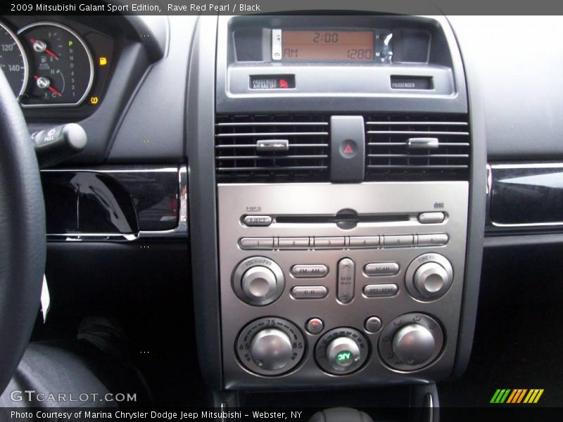Rave Red Pearl / Black 2009 Mitsubishi Galant Sport Edition