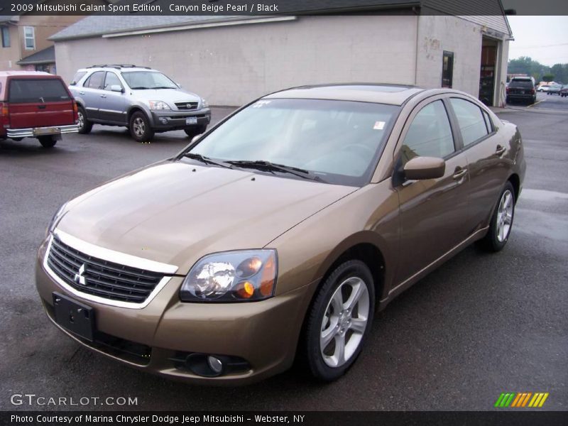 Canyon Beige Pearl / Black 2009 Mitsubishi Galant Sport Edition