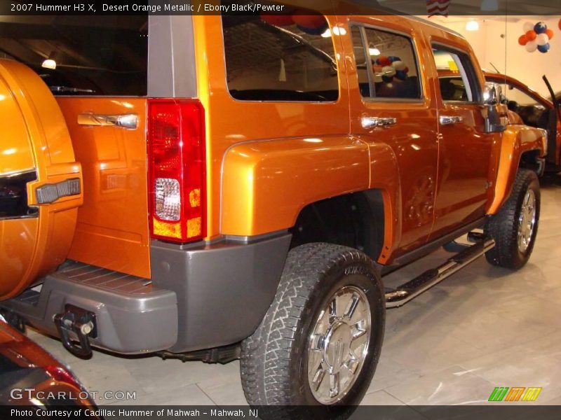Desert Orange Metallic / Ebony Black/Pewter 2007 Hummer H3 X