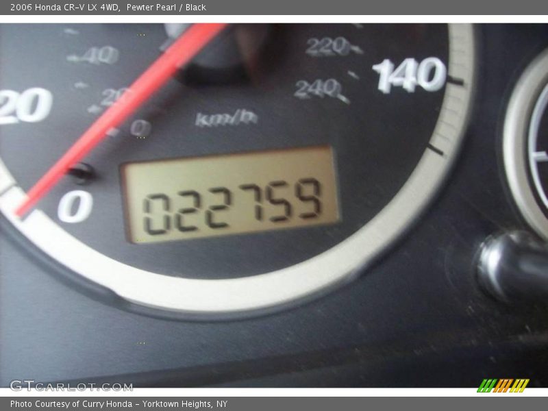 Pewter Pearl / Black 2006 Honda CR-V LX 4WD