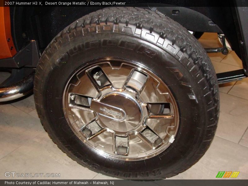 Desert Orange Metallic / Ebony Black/Pewter 2007 Hummer H3 X