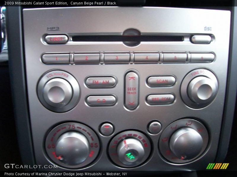 Canyon Beige Pearl / Black 2009 Mitsubishi Galant Sport Edition
