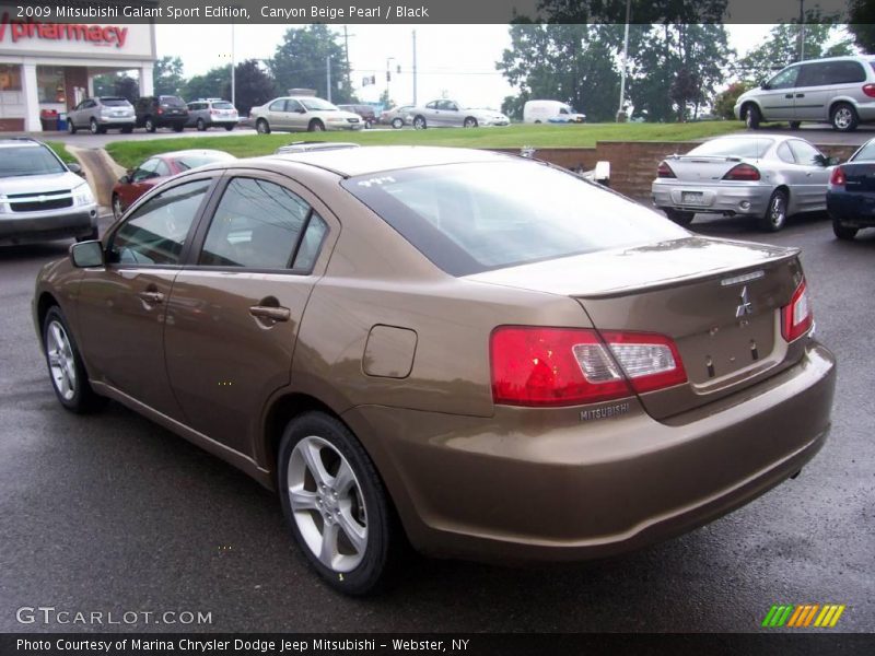 Canyon Beige Pearl / Black 2009 Mitsubishi Galant Sport Edition
