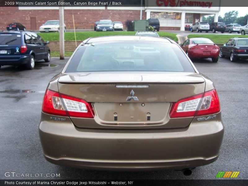 Canyon Beige Pearl / Black 2009 Mitsubishi Galant Sport Edition