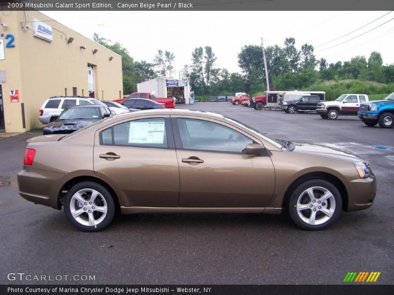Canyon Beige Pearl / Black 2009 Mitsubishi Galant Sport Edition