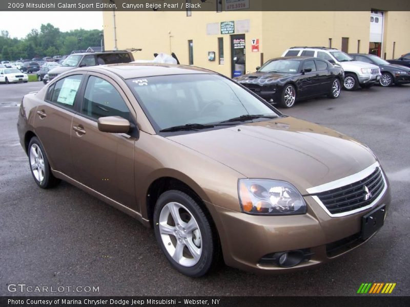 Canyon Beige Pearl / Black 2009 Mitsubishi Galant Sport Edition