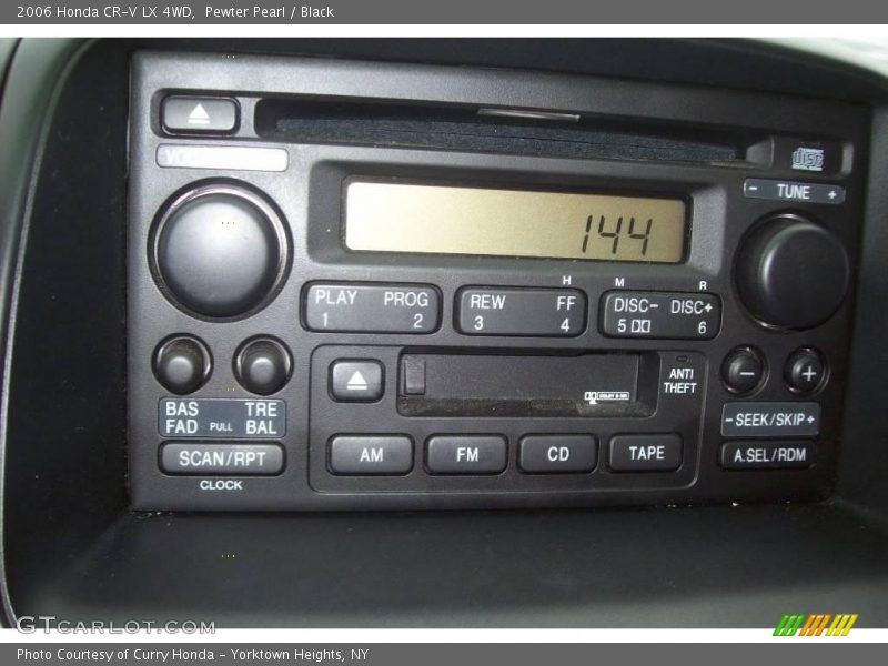 Pewter Pearl / Black 2006 Honda CR-V LX 4WD