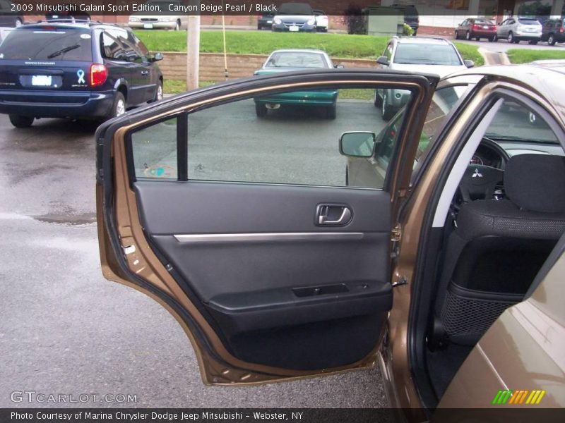 Canyon Beige Pearl / Black 2009 Mitsubishi Galant Sport Edition