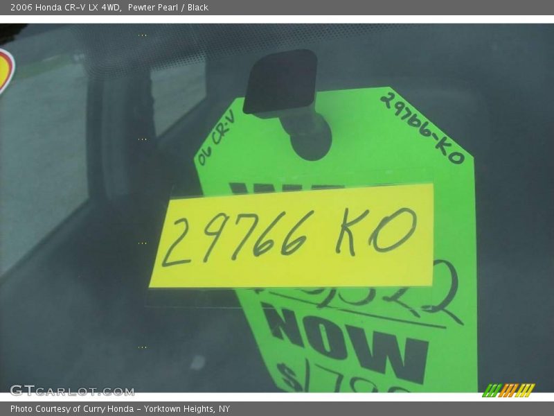 Pewter Pearl / Black 2006 Honda CR-V LX 4WD