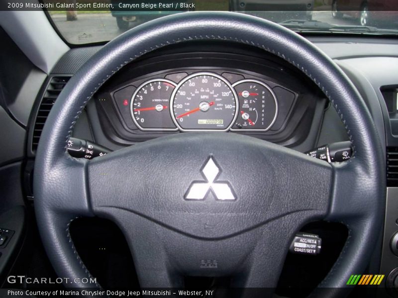 Canyon Beige Pearl / Black 2009 Mitsubishi Galant Sport Edition