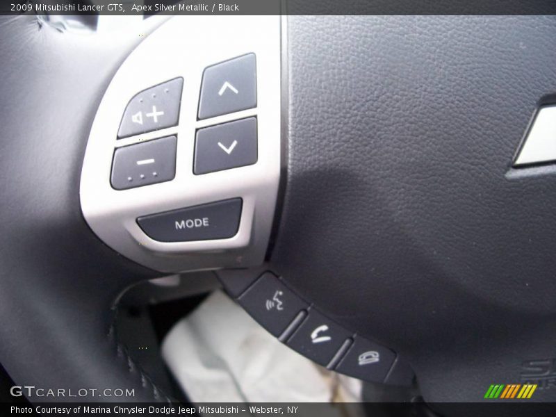 Apex Silver Metallic / Black 2009 Mitsubishi Lancer GTS