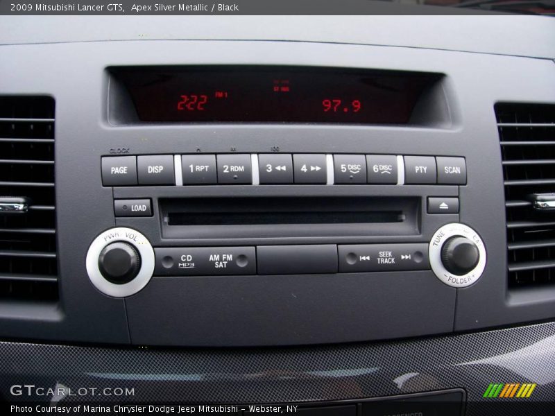 Apex Silver Metallic / Black 2009 Mitsubishi Lancer GTS