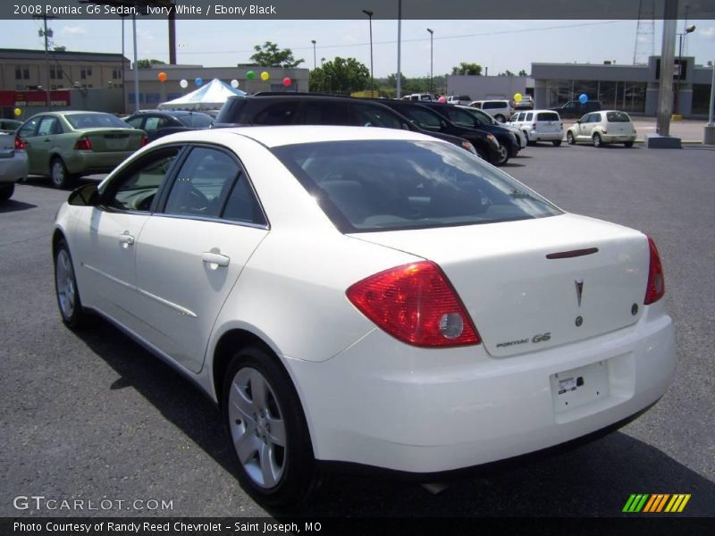 Ivory White / Ebony Black 2008 Pontiac G6 Sedan