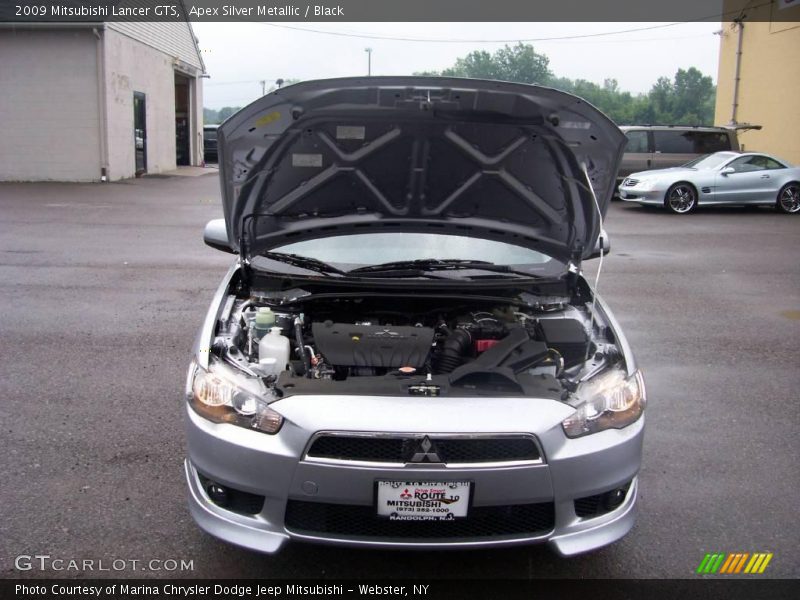 Apex Silver Metallic / Black 2009 Mitsubishi Lancer GTS