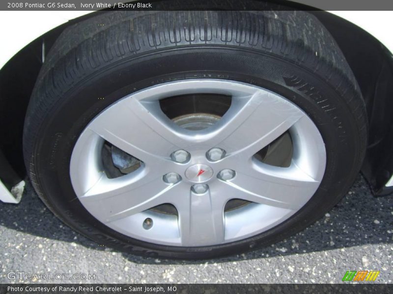 Ivory White / Ebony Black 2008 Pontiac G6 Sedan