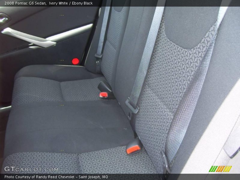 Ivory White / Ebony Black 2008 Pontiac G6 Sedan