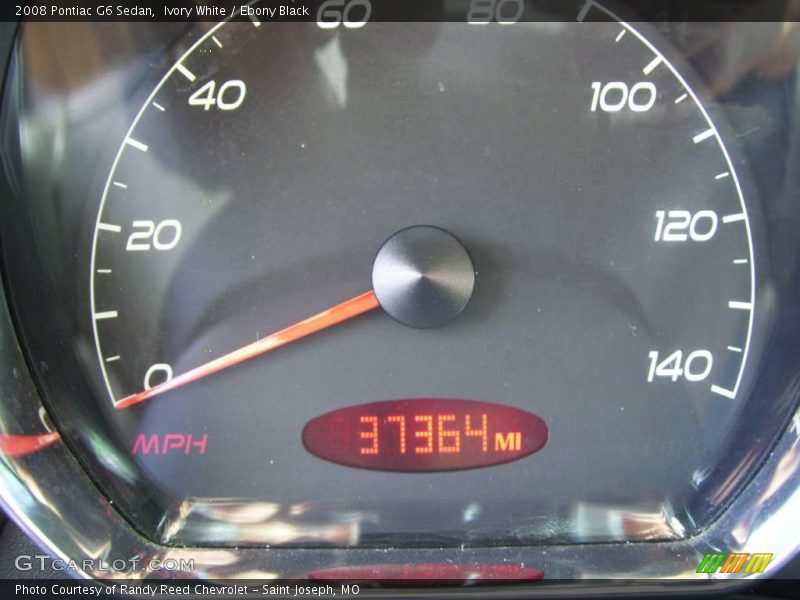 Ivory White / Ebony Black 2008 Pontiac G6 Sedan