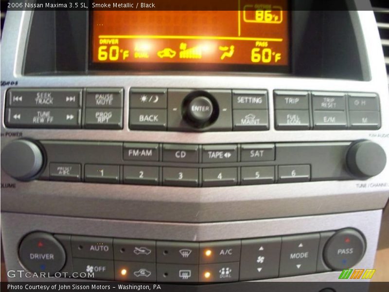Smoke Metallic / Black 2006 Nissan Maxima 3.5 SL