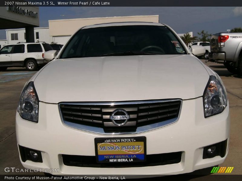 Winter Frost Pearl / Cafe Latte 2007 Nissan Maxima 3.5 SL